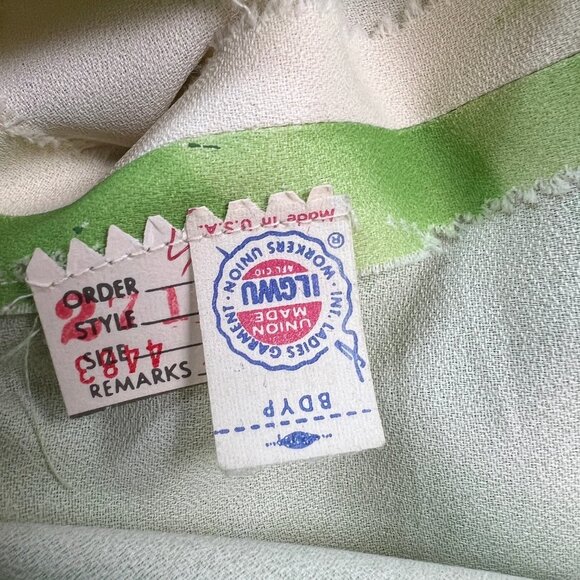 Vintage Union Made 70's Chiffon Kaftan Maxi Dress Hippie Boho Bohemian Shift 70s - Picture 7 of 9